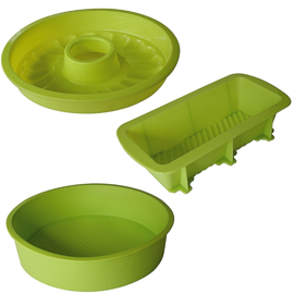 Set X3 Elementos Reposteria Silicona Verde 1130021/2...
