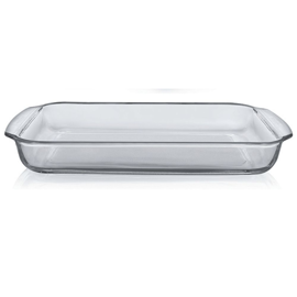 Asadera Fuente Vidrio Para Horno 3.2L De 34.5X23.6X5...