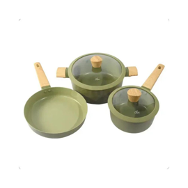 Batería De Cocina 5 Piezas Antiadherente Aluminio