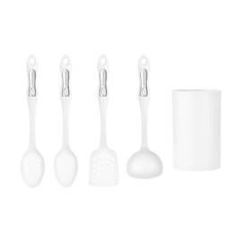 Set De Utensillos 4 Piezas  Blanco Sub24hbp