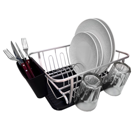 Escurre Seca Platos De Aluminio Con Bandeja
