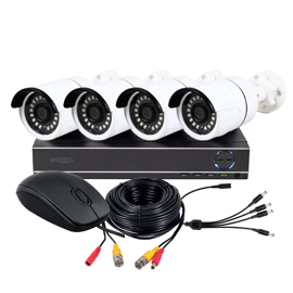 Kit Seguridad Dvr + 4 Cámaras Bullet Full Hd Visión...
