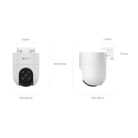 Camara De Seguridad  Exterior Modelo H8c 2Mp 4Mm Wif...