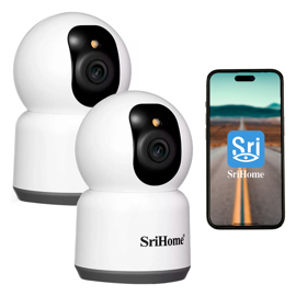 Kit De 2 Cámara De Seguridad Ip  4Mp Wifi 5G 24G