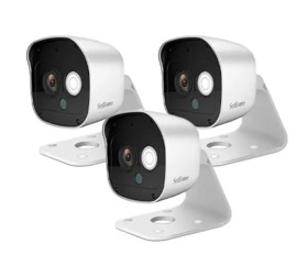 Kit X3 De Cámaras De Seguridad Ip 3Mp Audio Bidirec...