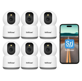 Kit De 6 Cámara De Seguridad Ip 4Mp Wifi 5G 24G