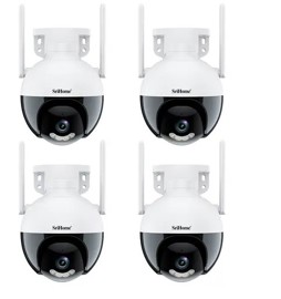 Kit X4 De Cámaras De Seguridad Ip  2Mp WifiLan Audio...