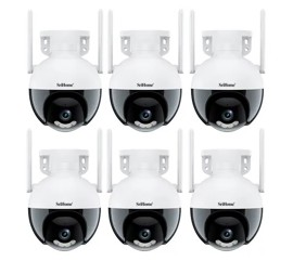 Kit X6 De Cámaras De Seguridad Ip 2Mp Wifi Vision N...