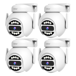 Kit X 4 Cámara De Seguridad 4Mp Vision Nocturna Aud...