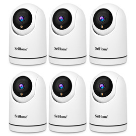 Kit X 6 Cámaras De Seguridad 1080P Audio Bidireccio...