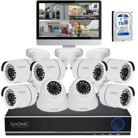 Kit De 8 Cámaras De Seguridad Ip Full Hd  Kp2p0040x ...