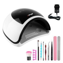 Cabina De Uñas Uv Lampara Led 96W  + Kit De Regalo
