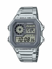 Reloj Quartz De Acero Plateado Con Batería De 10 Añ...