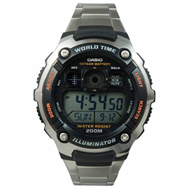 Ae2000wd1Av Reloj Deportivo De Resina Y Acero Inoxi...