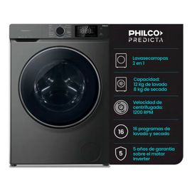 Lavasecarropas Automático  Inverter 12Kg Carga Front...