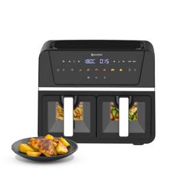 Freidora Airfryer Digital Doble Ventana 9 Lt