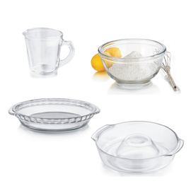 Set X 4 Piezas De Reposteria De Vidrio  
