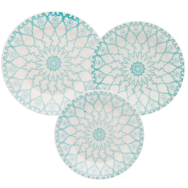 Juego De Vajilla X18 Piezas Mandala