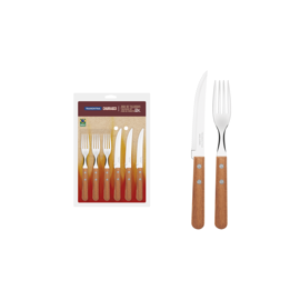Juego De Cubiertos Dynamic 12 Pzs Acero Madera