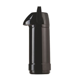 Termo Bomba Glt 1 L Negro  Con Ampolla De Vidrio