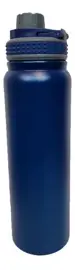 Botella Sport 800Ml Azul Deportiva Acero Inoxidable