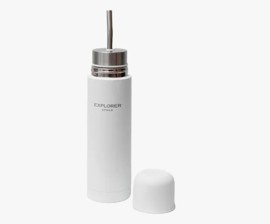 Mate Listo Y Termo 500 Ml  Blanco Acero Inox