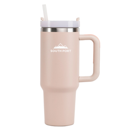 Vaso Térmico Rosa 1200Ml Con Manija Y Sorbete
