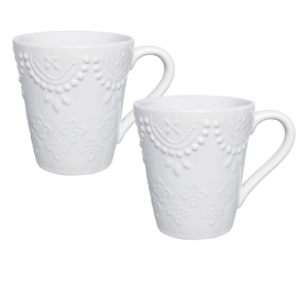 Dallas Set X2 Jarros 280 Cc Blancos