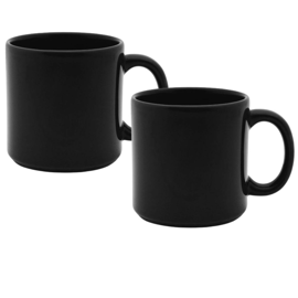 Recto Set X2 Jarros 270 Cc Negro