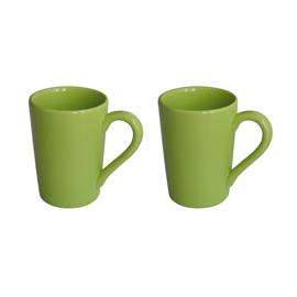 Jarro Mug Set X 2 Tazas 230 Cc Verde Limon