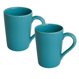 Set X2 Jarros Mug 230 Cc Verde Esmeralda