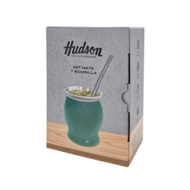 Set En Caja Mate Copa + Bombilla Acero Inoxidable V...