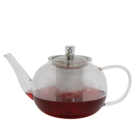 Tetera De Vidrio 800 Ml Con Filtro Infusor Y Tapa Ac...