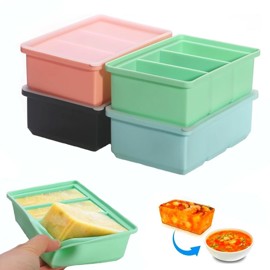 Bandeja Congeladora De Silicona Con Tapa Antiderrame...