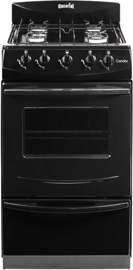 Cocina Gas Natural Candor S2 4 Hornallas 51 Cm Negr...