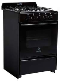 Cocina Master Classic Negra Gas Natural 4 Hornallas