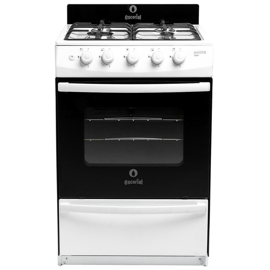 Cocina Master Style Blanca Electrica & A Gas 4 Horn