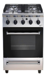 Cocina 550 Ferro 018075 Color Acero Y Negro