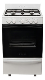 Cocina A Gas 858Bc4 Con Visor Y 4 Hornallas Blanco