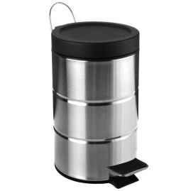 Cesto De Basura A Pedal Acero Inoxidable 12 L
