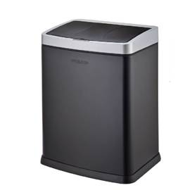 Tacho De Basura Con Sensor 30L  Negro Phtbcsn30lpi