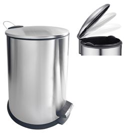 Cesto Residuos Tacho Acero Inox. Pedal 20 Lts