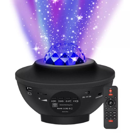 Proyector Led Galaxia Lampara Velador Con Parlante 
