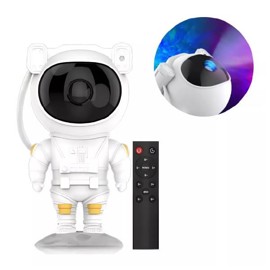 Astronauta Proyector Galaxia Luz Led Lampara Velador...
