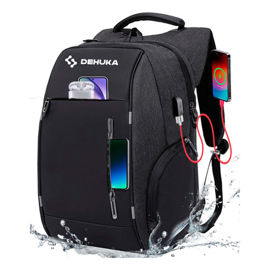 Mochila Impermeable Urbana Con Carga Usb Y Cierres R...