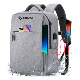 Mochila Impermeable Urbana Con Carga Usb Antirrobo R...