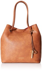 Bolso De Mano Gabrianna Novelty Caramel Vegan Leath...