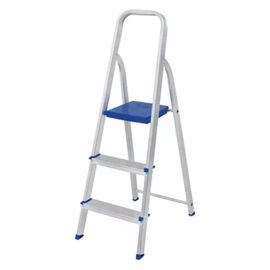 Escalera De Aluminio Plegable Tijera 120 Kg 3 Escal...