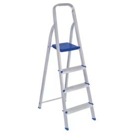 Escalera De Aluminio Plegable Tijera 120 Kg 4 Escal...