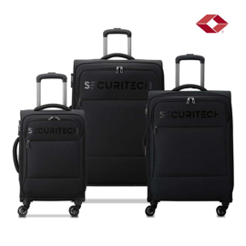 Set 3 Valijas Expandible Securitech Vanguard Negro